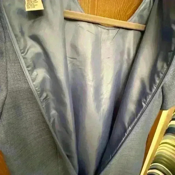 Vintage Henry Lee Cocktal/Work Dress - Size 16 - Blue - Picture 7 of 10